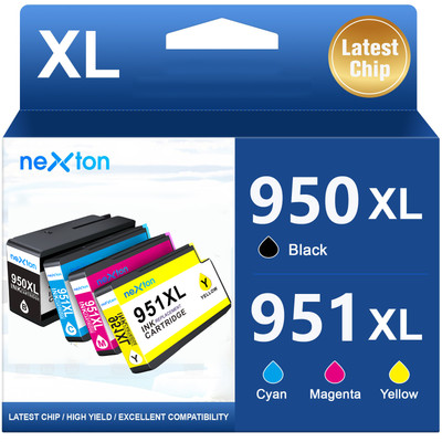 4 Drucker Patronen für HP 950 951 XL Officejet Pro 8100 8610 8615 8620 8630 8640