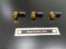 8mm Male - 6.5mm Female 90 degree RC Adapter For Castle XLX2 ESC & 6.5MM Motor