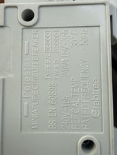 Crabtree Polestar MCB Type C 40A Triple Pole 3-Phase Breaker 63c/40