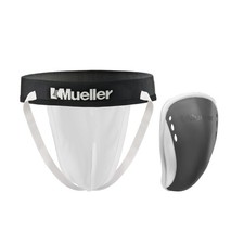 Mueller Flex Shield Cup with Athletic Supporter: Adult XX-Large (Grey)