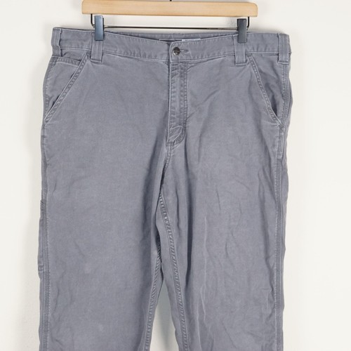 Pantalone uomo Carhartt Relaxed Fit robusto flessibile grigio misto cotone tg 38 x 32 - Foto 2 di 18