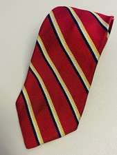 Brooks Brothers Striped MAKERS Silk Tie Made In USA Mens 58 Inches All Silk EUC