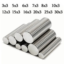Small Large Round Neodymium Magnets N52 Super Strong Rare Earth Magnet LOT 5-100