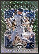 2021 Panini Mosaic Producers Green Prizm #P7 Chipper Jones Atlanta Braves