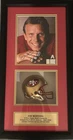 Authentic Joe Montana AUTOGRAPHED Shadowbox Mini Helmet inside #255 of 2000