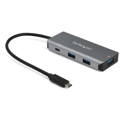 StarTech HB31C3A1CPD3 4-Port USB-C-Hub (mit Stromversorgung, 10 Gbit/s, 3 x USB-