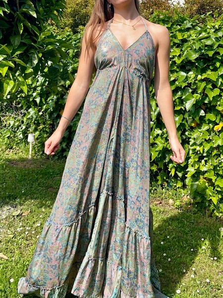 Vestido largo Bali verano estilo bohemio, hippie, surf