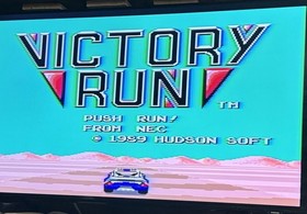 NEC Turbo Grafx 16 Victory Run Video Game Complete w/ Manual Tested
