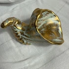 Vintage Stangl Pottery Trenton, NJ Hand-painted #5065 Cornucopia - Antique Gold