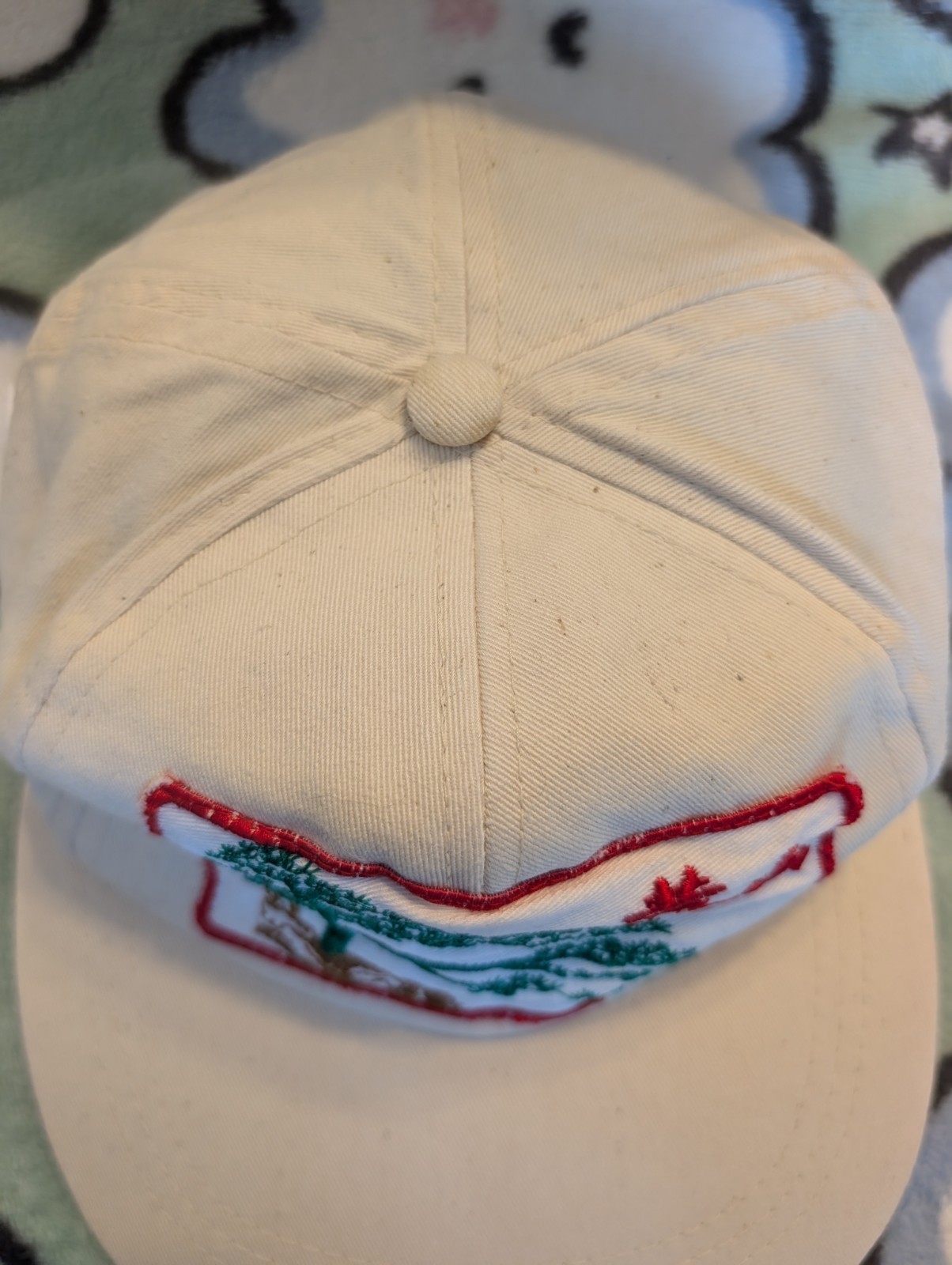 Bonsai Trucker Hat Snapback Beige Patch Cotton Tw… - image 4