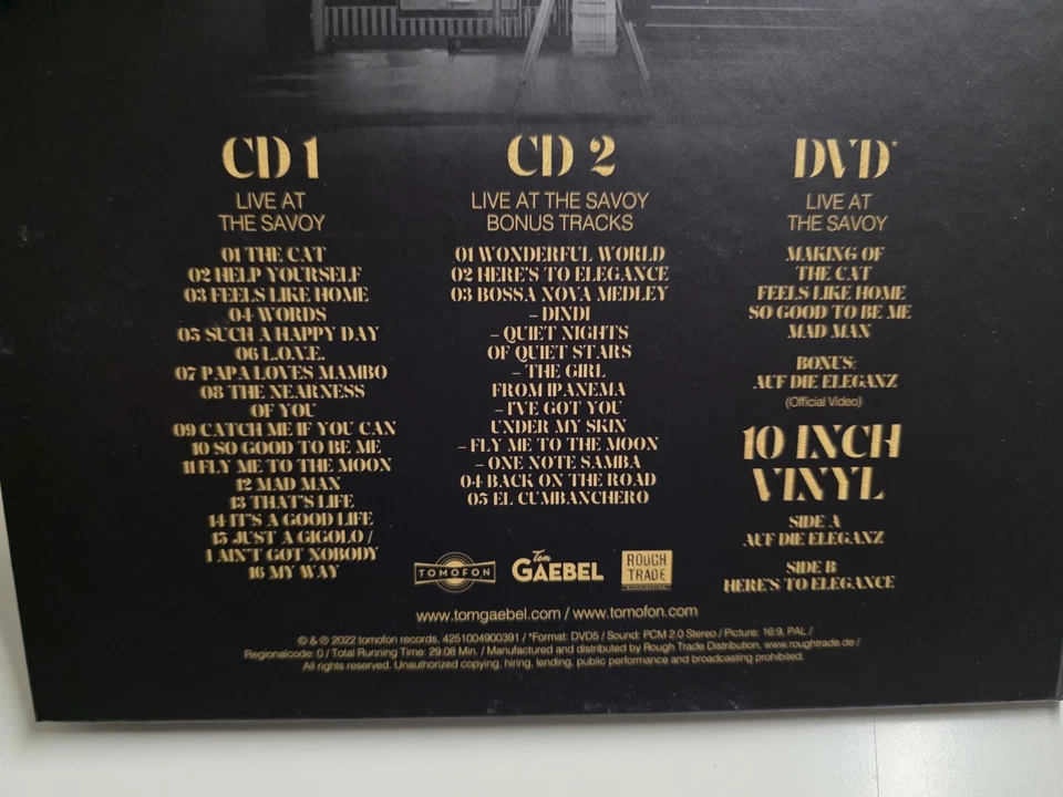Tom Gaebel & His Orchestra, Live At The Savoy (2CD+DVD+10inch) | CD | Topzustand - Bild 3 von 3