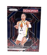 Satou Sabally #WNBA6 Dallas Wings 2024 Panini Prizm Monopoly All-Star Red Icons