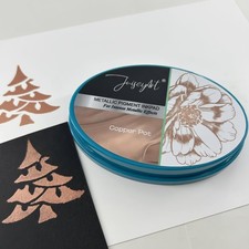 Metallic Pigment Ink Pad Set, Gold, Silver, Copper, Rose Gold, for Card Makin...