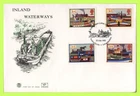 G.B. 1993 Inland Waterways set u/a Stuart First Day Cover, Foxton Locks