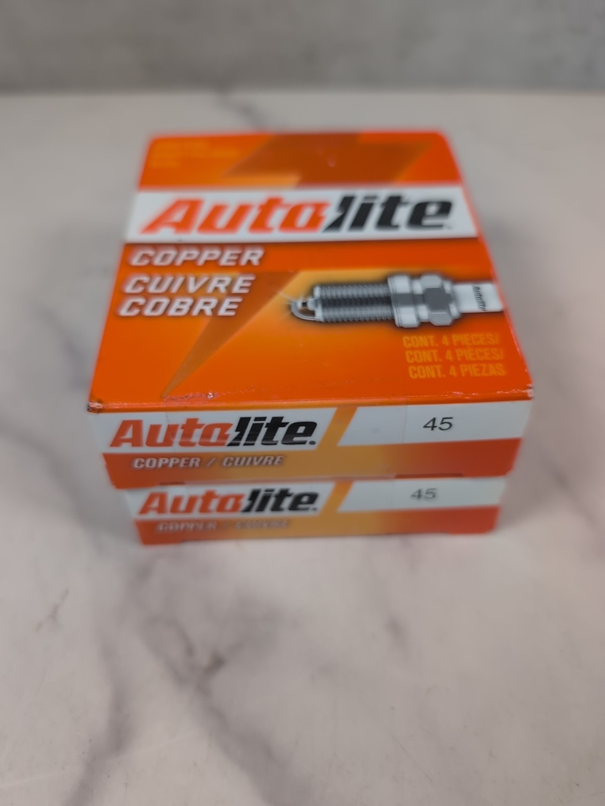 Autolite 45 Copper Core Spark Plugs 8 Pack NEW