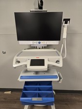 Capsa Healthcare Mobile Cart & Iron Bow Telehealth Monitor and Accessories #3654