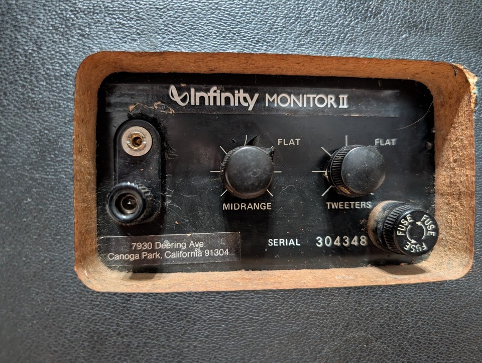 Vintage Infinity Monitor II Speakers | eBay