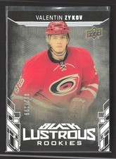 2018 Upper Deck Black Lustrous Rookies Valentin Zykov #LR-VZ 082/299