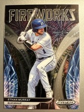 2021 Panini Prizm Draft Picks - Fireworks Ethan Murray #F-EM Silver Prizm (RC)