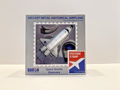 Daron Postage Stamp Space Shuttle Discovery 1:300 Open Box