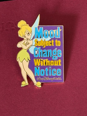 Disney Pin WDW Tinker Bell Mood Subject to Change Without Notice