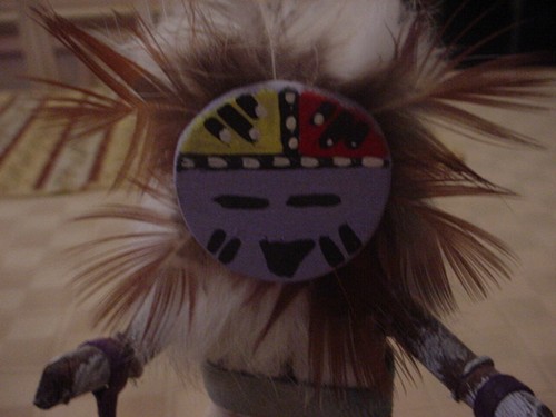 Kachina Puppe, Hopi, 7 1/3" groß, handgefertigt, bemalt - Bild 4 von 4