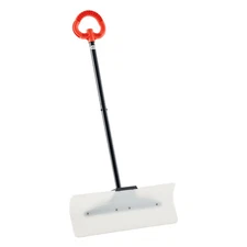 VEVOR Plastic Snow Pusher Shovel 24in Heavy Duty Plow Driveway Ergonomic Grip