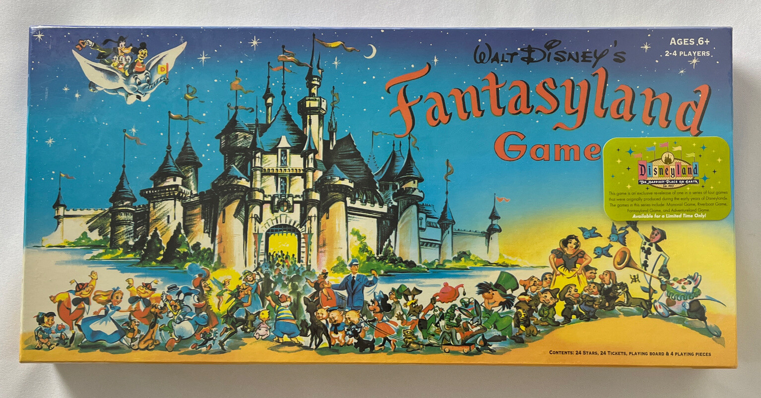 Walt Disney's Fantasyland Game Parks Board Game NEW SEALED. Re-release