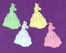 PRINCESS  3 cinderella belle die cuts scrapbook cards