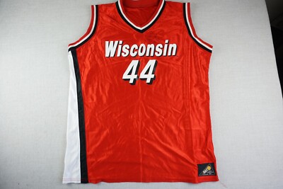 Wisconsin Badgers Womens Size XL Red Basketball Jersey Signed Barb Franke #44