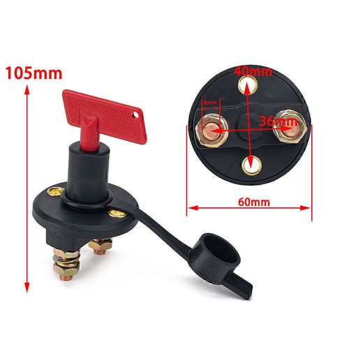 12V Battery Isolator Disconnect Cut Off Power Kill Switch for Car Truck Boat ATV - Picture 9 of 9