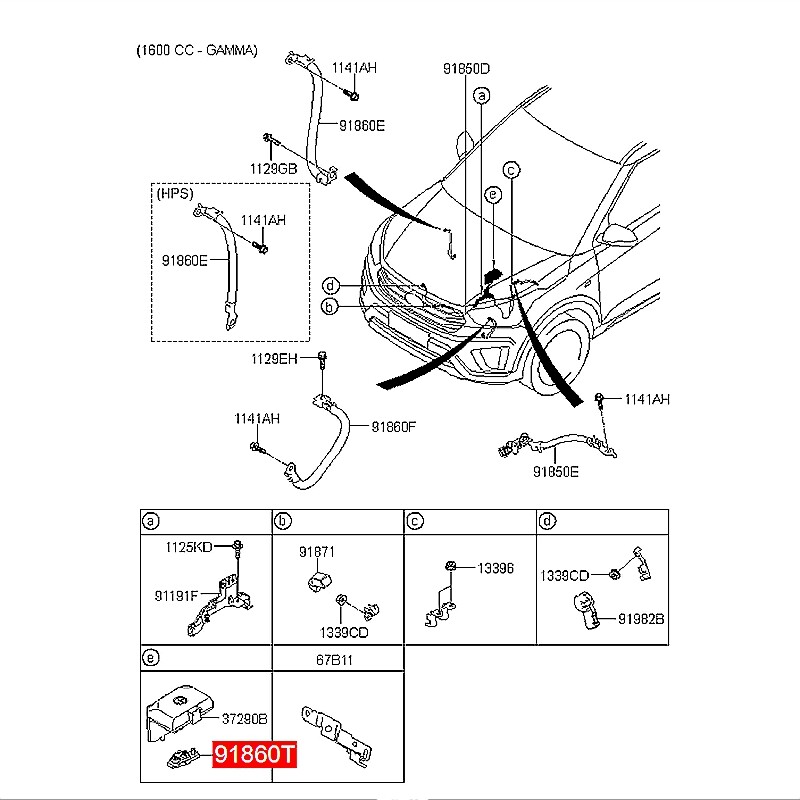 For Fit Kia Battery Cable Terminal End 919803X010 eBay