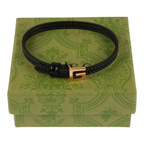 Echt Gucci Lederarmband mit eckigem G - Bild 1 von 11