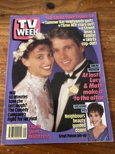 TV Week Magazine September 1st 1990 - Poison Poster / ACP Lucy & Matt's Wedding