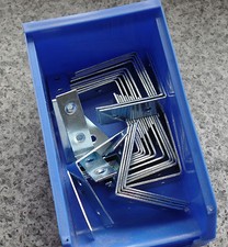 SMALL/LARGE STEEL RIGHT ANGLE BRACKET x4 25/50/75mm L Shape Corner Repair Brace