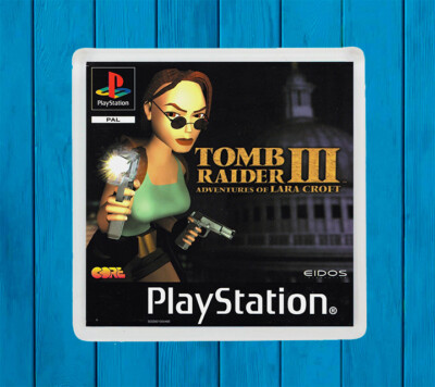 Tomb Raider III Adventures Of Lara PLAYSTATION Psx Fridge Magnet Kühlschrank