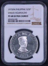 1975 FM Philippine S25P - Emilio Aguinaldo - NGC PF68 - RB008