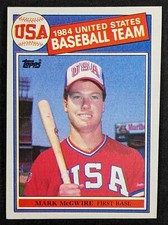 1985 Topps Baseball #401 Mark McGwire Rookie