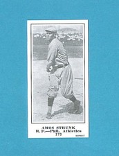1915 M101-5 The Sporting News Reprint #173 Amos Strunk (Philadelphia Athletics)