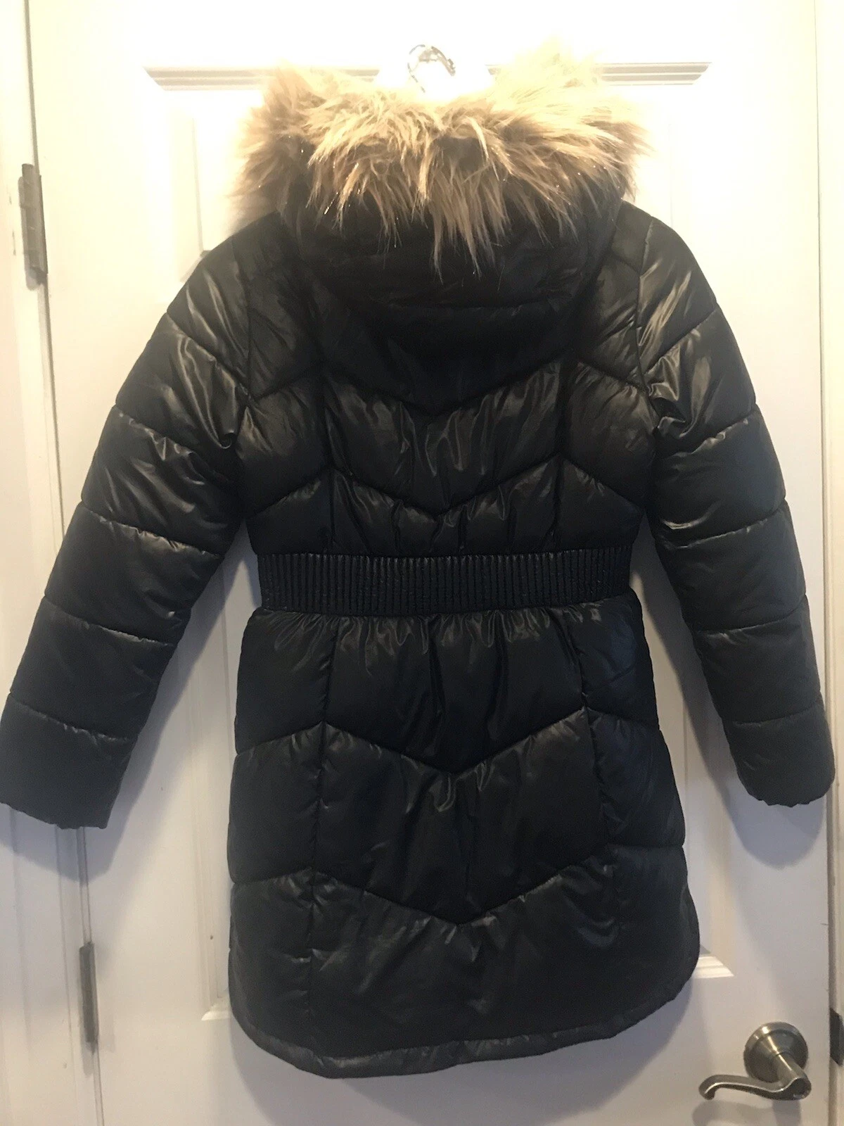 Michael Kors parka invernale nero puffer coat bambina taglia 14. Cappuccio con pelliccia.