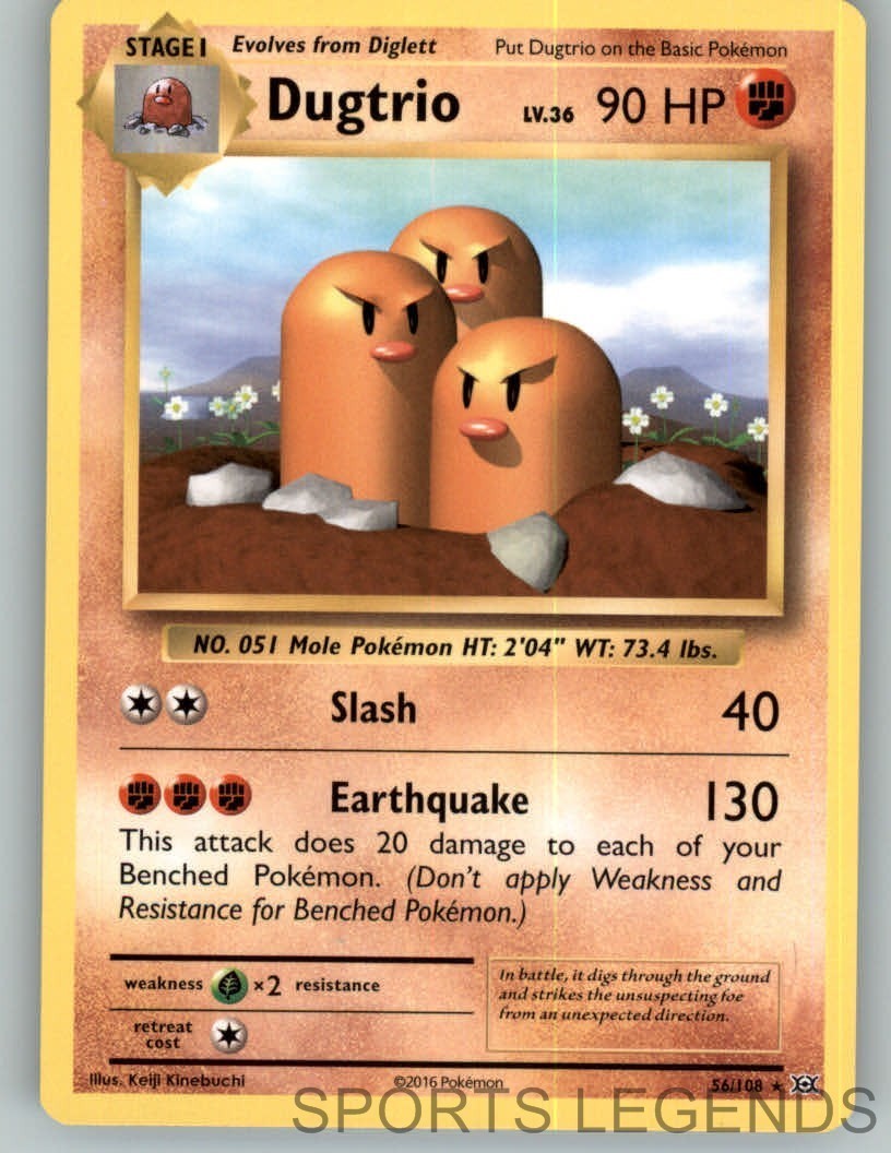 Pokemon Evolutions Dugtrio #56