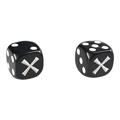 Strike Dice Game by Ravensburger Black 6 Sided Die Set of 2 Replacement Pieces