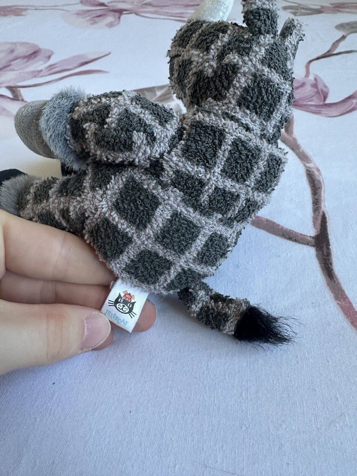 Jellycat Riff Ruff Jellycat 2000 “I am a Medium Riff Ruff Rhino” Rare Soft Rhinoceros ...
