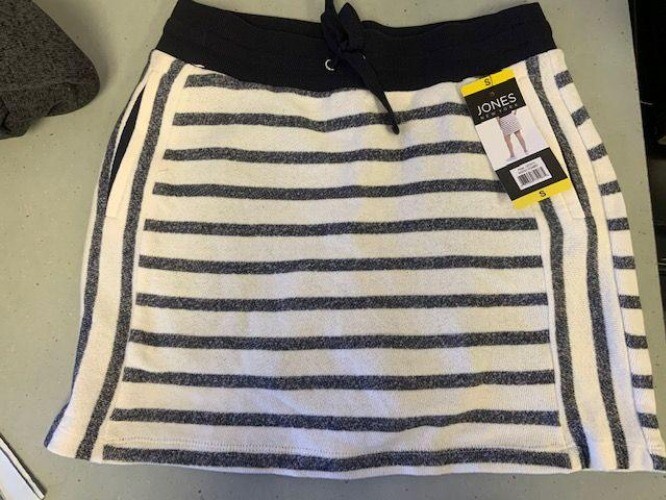 New Women's Jones New York French Terry Skort Indigo Size Small