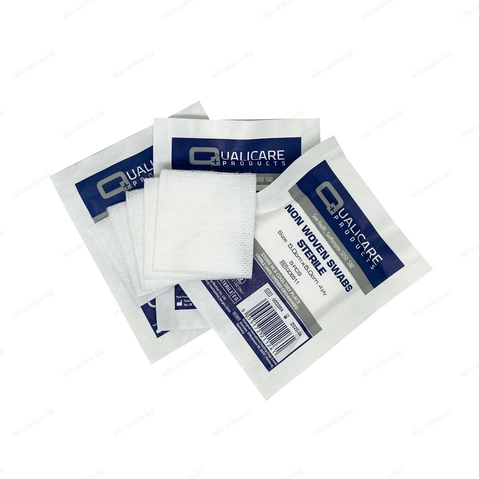 Sterile Swabs 4PLY Non Woven Absorbant Gauze Pads Low Adherent 5cm 7