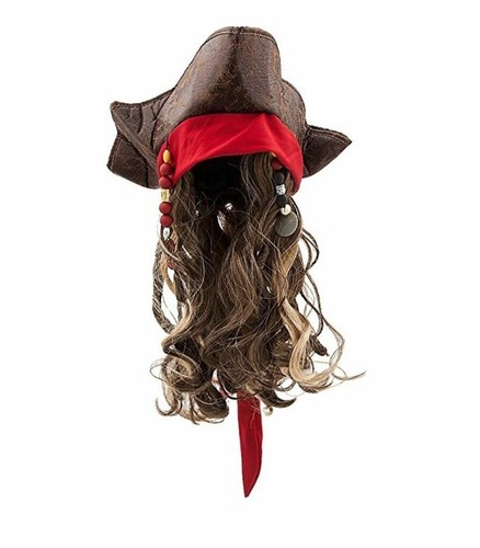 Disney Jack Sparrow Pirate Hat Wig for 