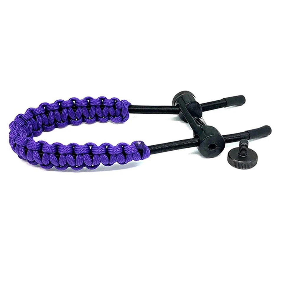 1 pieza Compuesto Arco Muñeca Eslinga Correa Trenzada Cuerda Ajustable Tiro con Arco Caza Foto 4 de 4