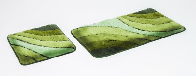 2 Teiliges Badematten Set, Badteppich, Badvorleger 