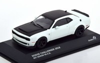 1:43 Solido Dodge Challenger Srt Demon V8 6.2L 2018 White/Flatblack