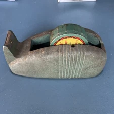 Vintage Cast Iron Whale Tail Scotch Tape Dispenser 